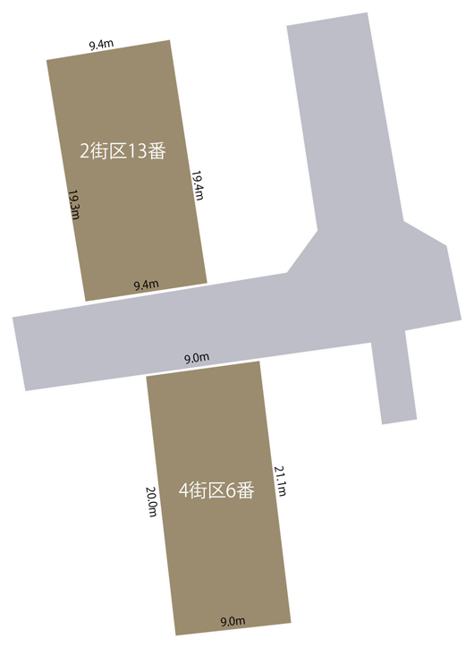 野々市市長池土地区画整理地内保留地2街区13、4街区6